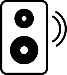 Icon Lautsprecher für Heimspiel Partner es Handballvereins Bammental